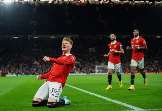 McTominay celebrates