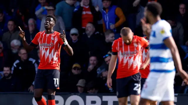 Luton celebrate