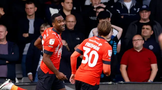 Luton celebrate