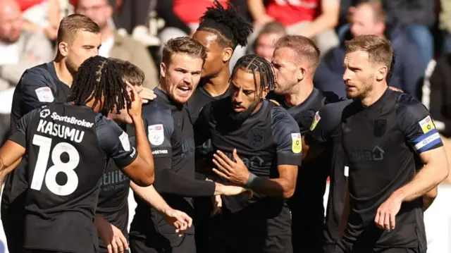 Huddersfield celebrate