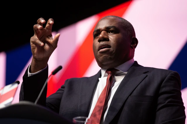 David Lammy at the Labour Party conference in September