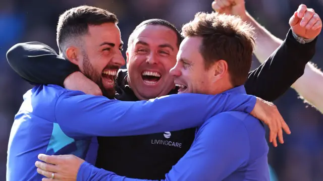 Huddersfield celebrate