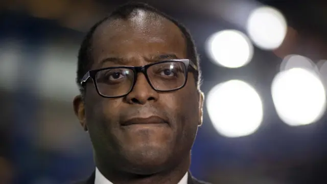 Former chancellor Kwasi Kwarteng at the Tory party conference this month