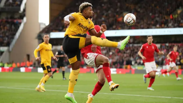 Adama Traore during the opening minutes of the game.