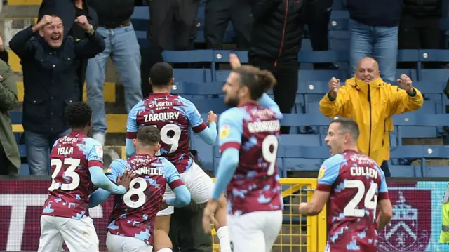 Burnley celebrate