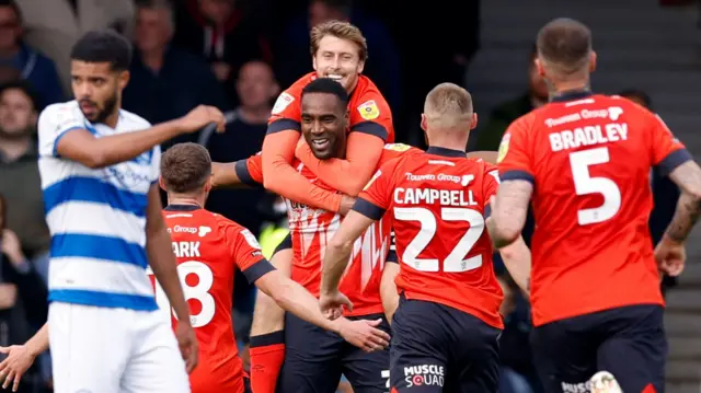 Luton celebrate