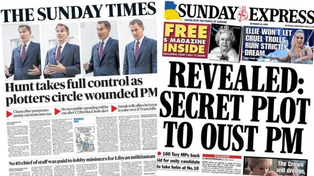 Sunday papers front pages