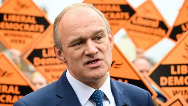 Liberal Democrat leader Sir Ed Davey