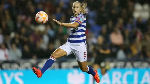 Amalie Eikeland during the first half