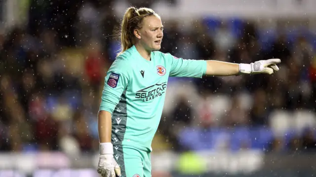 Reading goalkeeper Jackie Burns