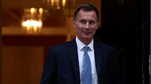 New Chancellor of the Exchequer Jeremy Hunt leaves 10 Downing Street