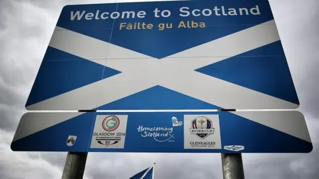 Homecoming Scotland sign