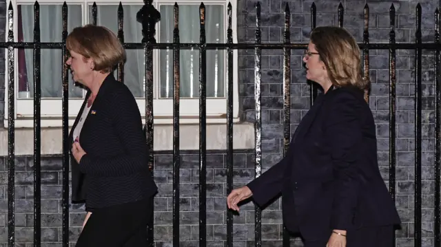 Chief Whip of the House of Commons Wendy Morton (left) and Leader of the House of Commons Penny Mordaunt (right)