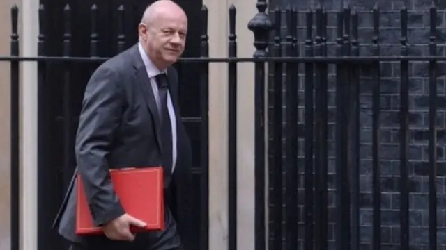 Damian Green, Conservative MP for Ashford walks outside 11 Downing Street