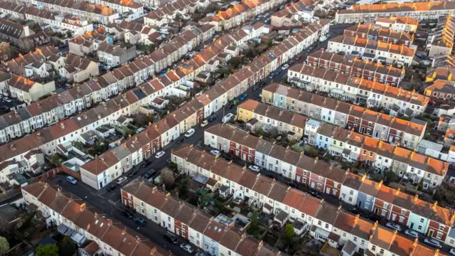 Rows of terraced houses in Bristol