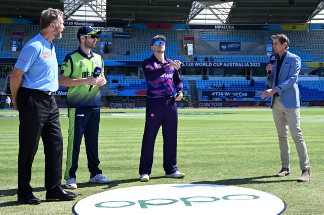 Scotland winning the toss against Ireland