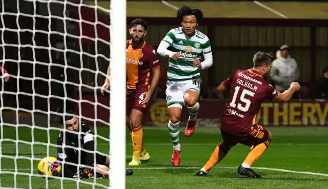 Reo Hatate produces a bit of magic for Celtic's third