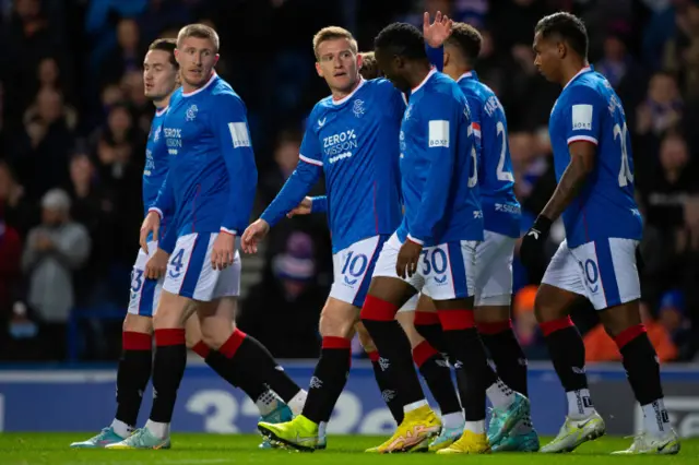 Rangers progress thanks to a first-half header from Steven Davis