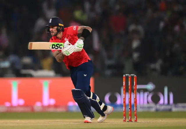 England opener Alex Hales in T20 v Pakistan