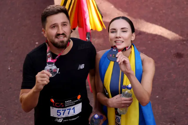 Ukraine's Kostiantyn Bidnenko and Viktoriya Kiose