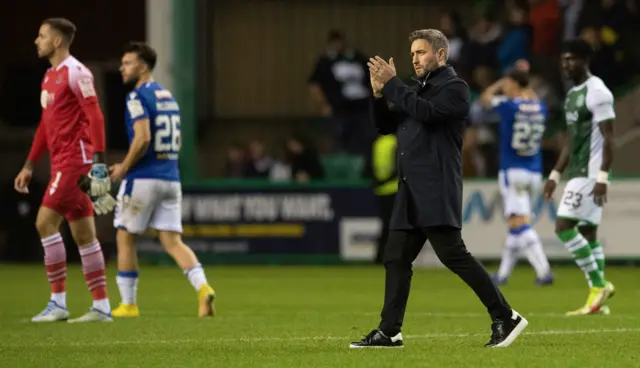 Hibernian boss Lee Johnson