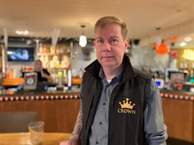 Andy Corfield, landlord of the Crown pub in Bridgnorth