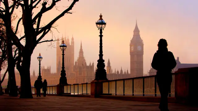 Westminster at dawn