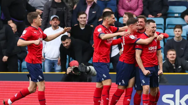 West Brom celebrate.