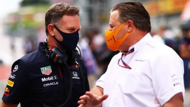 Christian Horner and Zak Brown