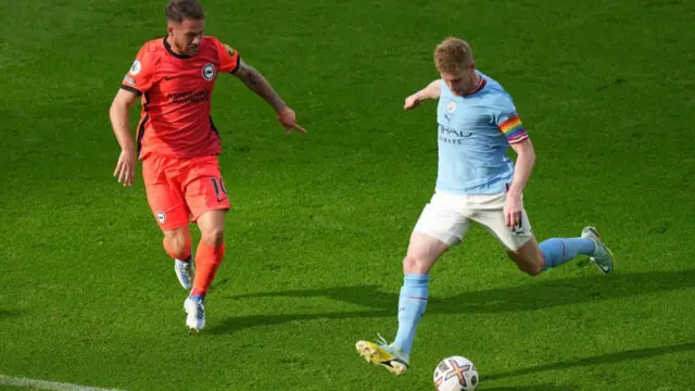 Kevin de Bruyne during the game.