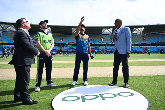 Ireland winning the toss