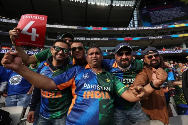 Pakistan and India fans