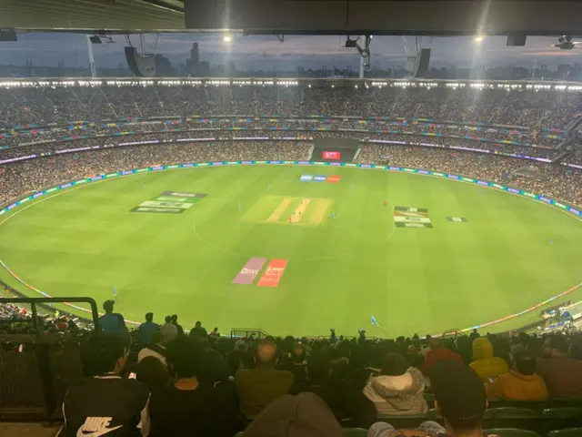 A view of the MCG from the back row