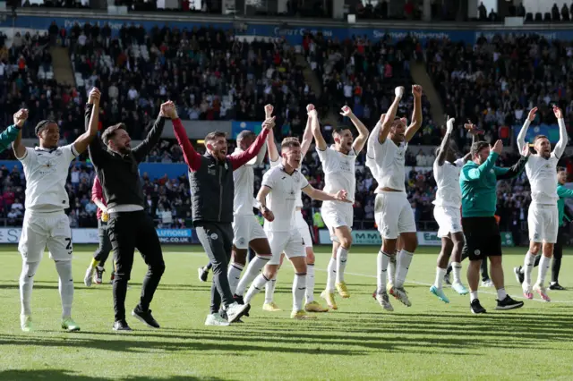 Swansea celebrate