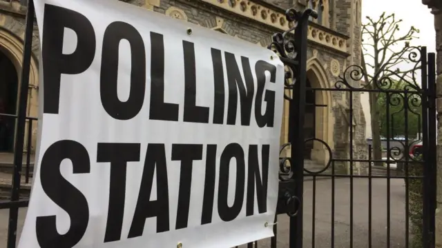 A polling station in Bristol