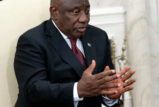 South African President Cyril Ramaphosa