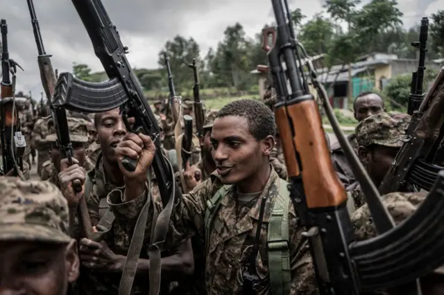 Ethiopian National Defence Forces (ENDF) soldiers