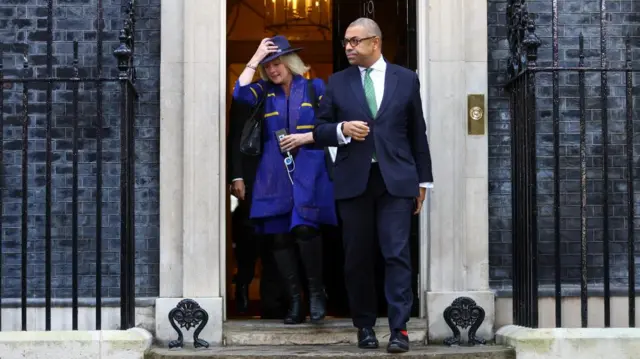 James Cleverly leaves No 10 Downing Street