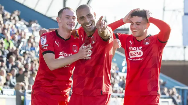 Leyton Orient celebrate a goal against Carlisle