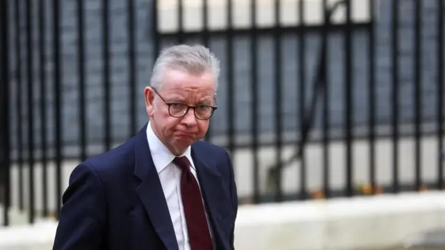 Michael Gove outside 10 Downing Street