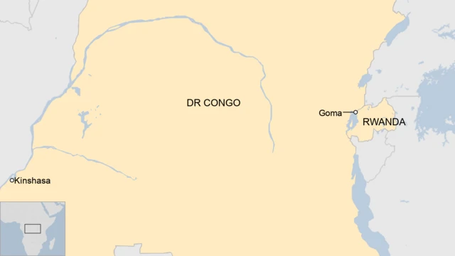 Map of DR Congo