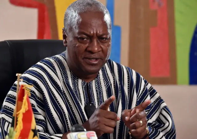 Former Ghanaian President John Dramani Mahama of Ghana,