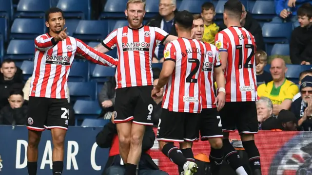 Sheffield United celebrate goal