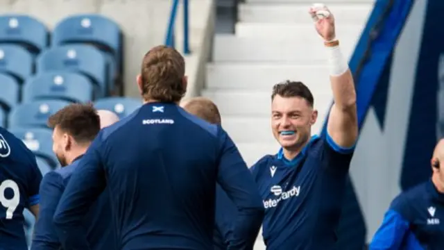 Jack Dempsey is poised to make his Scotland debut today