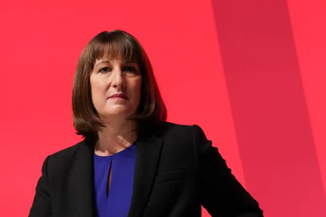 Labour's Shadow Chancellor Rachel Reeves (pictured at the Labour party conference on 26 September)