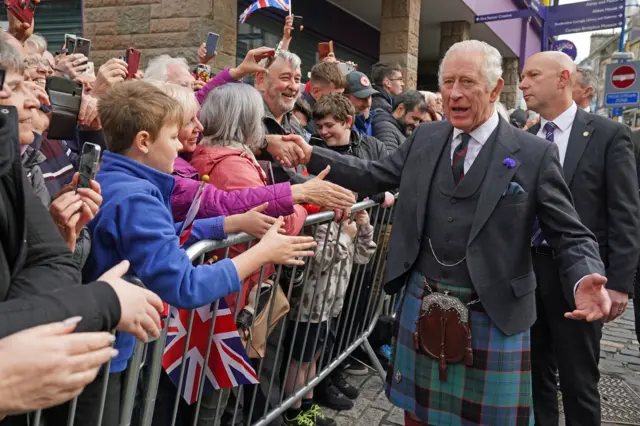 Charles and crowds