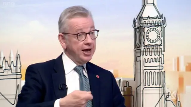 Levelling up secretary MIchael Gove