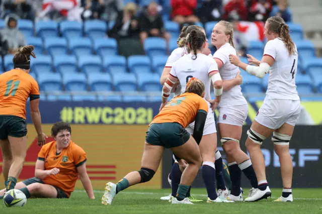 England celebrate