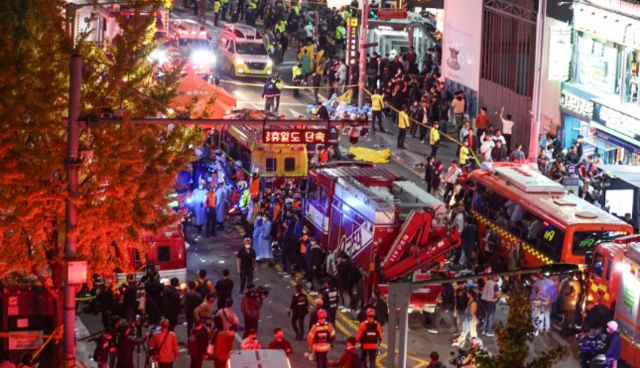 Scene in Itaewon after stampede