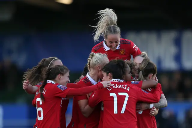 Manchester United celebrate